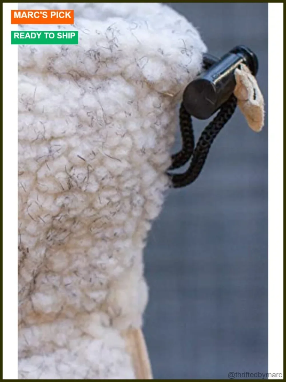Sherpa Fleece Insulated Mittens with Suede Palm for Women